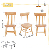Mini Wood Chairs AJEW-WH0041-76B-5