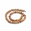 Natural Wood Beads Strands X-WOOD-F008-05-C-2