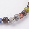 Natural Mixed Stone Stretch Bracelets BJEW-JB02460-01-3