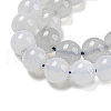 Natural Blue Chalcedony Beads Strands G-K310-C12-6mm-A-4