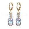Glass Seed Beads Leverback Earrings EJEW-MZ00398-01-2