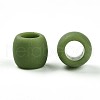Frosted Opaque Acrylic Beads SACR-T017-08C-2