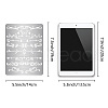 Stainless Steel Metal Cutting Dies Stencils DIY-WH0289-096-2