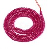 Lab Grown Red Corundum Beads Strands G-G106-A45-05-2