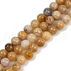 Natural Agate Beads Strands G-U026-A07-6mm-2