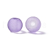 500Pcs 3 Style Transparent Frosted Glass Beads FGLA-FS0001-01-3