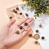 Fingerinspire 20Pcs Natural Mixed Gemstone Pendants FIND-FG0001-53-3