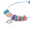 3Pcs 3 Style Moon & Star & Sun Charm Bracelets Set BJEW-JB09937-5