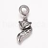304 Stainless Steel European Dangle Charms OPDL-K001-17AS-1