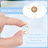 Unicraftale 3Pcs Stainless Steel Spring Gate Rings FIND-UN0016-54B-5