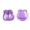 Autumn Theme Spray Painted Transparent Resin Cabochons CRES-S302-65-A04-3