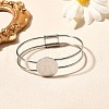 Mother's Day 304 Stainless Steel Bangles BJEW-R014-03P-2