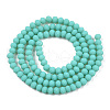Glass Beads Strands EGLA-A034-P6mm-MD24-2