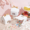House Shaped Kraft Paper Folding Gift Box with Hollow Window and Ribbon AJEW-WH0166-88B-5