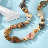 Natural Crazy Agate Beaded Necklaces NJEW-S399-23-3