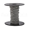Non-Tarnish 3.28 Feet 304 Stainless Steel Rolo Chains X-CHS-K001-99D-5