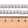 Opaque Solid Color Imitation Jade Glass Beads Strands EGLA-A044-P6mm-D19-4