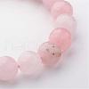 Natural Rose Quartz Stretch Bracelets BJEW-JB02428-2