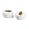 Christmas Theme Printed Opauqe Acrylic Beads OACR-R004-01A-3