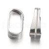 Tarnish Resistant 304 Stainless Steel Snap on Bails STAS-M225-07-2