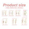 7 Pairs 7 Style Brass Micro Pave Cubic Zirconia Earring Hooks KK-TA0001-20-4