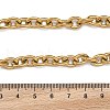 PVD Vacuum Plating 304 Stainless Steel Cable Chain Bracelets X-BJEW-G618-04G-2
