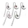 Tibetan Style Alloy Hook Bookmarks AJEW-JK00323-1
