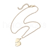 Mother's Day 304 Stainless Steel Pendant Necklace NJEW-TA00194-03-4