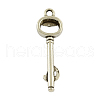 Tibetan Style Alloy Skeleton Key Pendants TIBEP-20586-AS-LF-2