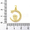 Brass Micro Pave Clear Cubic Zirconia Pendant FIND-Z044-03J-3