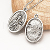 Tibetan Style Alloy Pendants TIBE-Q078-04AS-RS-5