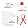 Clear PVC Candy Gift Packaging Boxes with Ribbon & Artificial Flower CON-TAC0001-20C-4