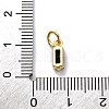 Brass Pave Cubic Zirconia Charms KK-F894-13G-02-3