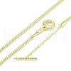 Brass Necklace Makings KK-P266-04G-1