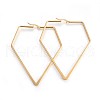 201 Stainless Steel Angular Hoop Earrings EJEW-A053-10G-1