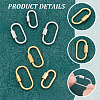 Unicraftale 6Pcs 6 Colors 304 Stainless Steel Screw Carabiner Lock Charms FIND-UN0003-49-5