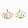 Alloy Enamel Pendants ENAM-S122-013-NR-1