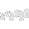 Jewelry Finger Rings Holders Organic Glass Ring Display Stand Sets RDIS-FG0001-05-1