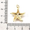 Brass Micro Pave Clear Cubic Zirconia Pendants KK-Q040-01B-G-3