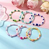 Acrylic Beaded Bracelets BJEW-JB11701-1