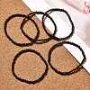 Natural Garnet Beaded Stretch Bracelets BJEW-JB02459-05-6