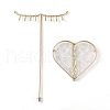 Detachable Iron Necklaces Display Rack ODIS-Q042-02G-3