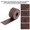 2M Flat Single Face Lychee Pattern Imitation Leather Band LC-WH0010-02B-02-4