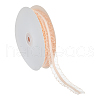 15 Yards Polyester Ruffled Elastic Lace Trim OCOR-WH0088-81C-1