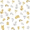 Olycraft 168Pcs Tortoise & Mermaid & Anchor & Dolphin & Coconut Tree Alloy Cabochons MRMJ-OC0002-62-8