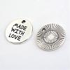 Tibetan Style Alloy Pendants TIBEP-S298-023AS-LF-1