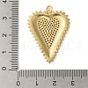 Rack Plating Brass Micro Pave Cubic Zirconia Pendants X-KK-P279-05B-G-3