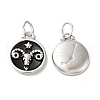 304 Stainless Steel Enamel Pendants STAS-A080-43P-03-1