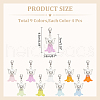 Angel Acrylic Pendant Decoration HJEW-AB00699-2