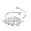 Non-Tarnish 304 Stainless Steel Open Cuff Ring RJEW-M167-10A-P-2